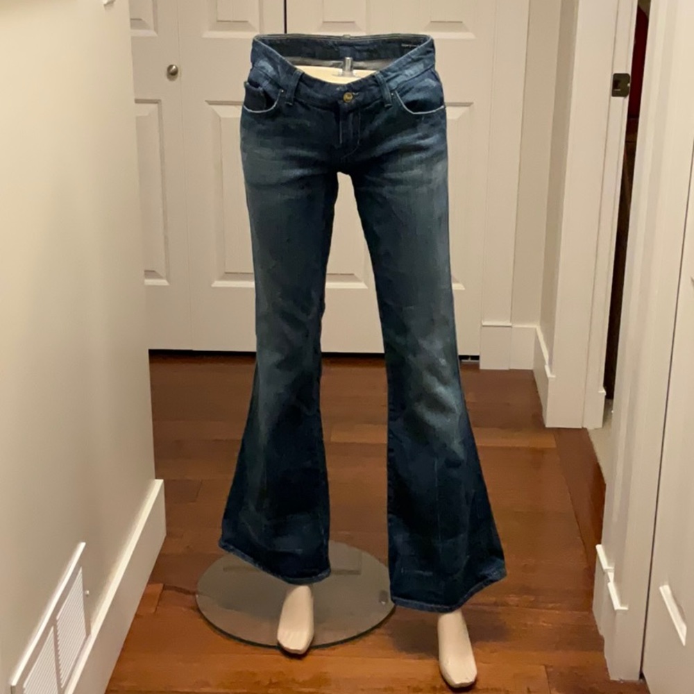 CITIZENS OF HUMANITY Women's Blue Flared Jeans Size 27